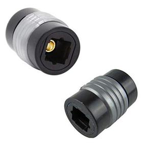 Accessonico Fiber Optic Cable Extender Female to Female Optical Toslink Digital Audio Extension Cable Coupler Connector Adapter (2 Pack)