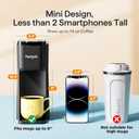Tastyle Mini Hot and Iced Coffee Maker Single Serve, for K Cup and Ground, 6 to 14 Oz Brew Sizes, with Recipe Book, for Home, Travel, RV, Office and Dorm,Classic Black (2.0 Version)