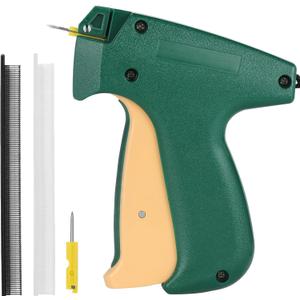 Fine Stitch, Mini Stitch Gun for Clothes,Stitch Quick Clothing Fixer Sewing Quilting Hemming Quick Stitch Tagginn Gun Kits with 2 Needles, 2000 Black & 2000 White 4.4mm Fastener (Greenyellow)