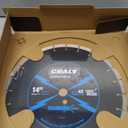 CRALY 14 Inch Super Thin Segmented Diamond Blade, 1 in Arbor, 9'' Diamond Stone Blade for Angle Grinder & Masonry Saw, Diamond Cutting Wheel for Cutting Concrete, Paver, Masonry, Stone, Granite