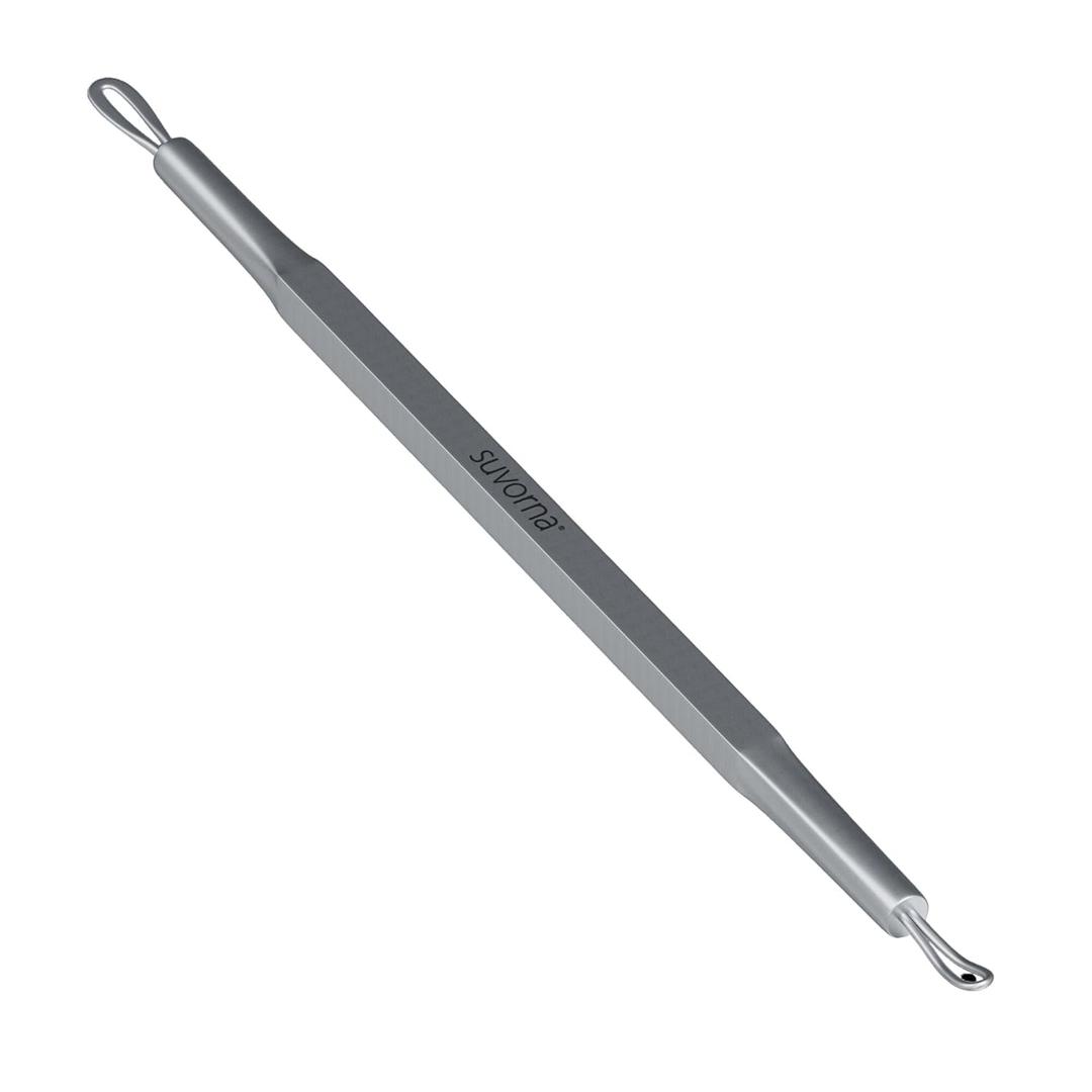 Skinpal s25 - Whitehead & Blackhead Remover, Cleaner & Comedone Extractor 2 in 1. Made of Dermatologist Grade Surgical Steel. Approved by Best aestheticians, Comes with Product Guide & Pouch