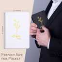 2 x XKDOUS 2 Pcs Wedding Vow Books for Her & Him Vows Book with Gold Foil Lettering, Lined Pages, Vow Starter Cards, His & Hers Writing Notebook for Wedding Day Ceremony Vows (Black+White)
