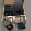 Wireless Charging Station 3 in 1 RJR Compatible with Apple Devices, Charging Dock for iWatch, Built-in Wireless Charger Stand for iPhone Series AirPods Gifts (with 18W Adapter) Graphite Black