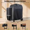 73700 Grill Cover for Pit Boss 700FB, Classic 700, Lexington 500, Lexington 540, Pit Boss 400FB, Pro 600 and Z Grill 550B Series Wood Pellet Grills, Heavy Duty 600D Waterproof BBQ Cover