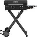 Charbroil® 22" Performance Series™ Folding Cart 2-Burner Portable Propane Gas Griddle, Black - 463711223