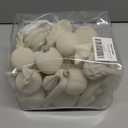 Velvet Ornaments for Christmas Tree Decorations - Cream Flocked Christmas Ornament Set for Winter Holiday Decor - Shatterproof Xmas Balls Ornaments Bulk - Pack of 24