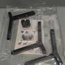 LOOBANI Raised Dog Bowl Stand: Fits for Bowls Width 5.9"-8.7" (Without Bowls), Adjustable Width Elevated Dog Bowl Stand Water Food Feeder for Medium Adult, Seniors, Older, Arthritis Dogs, Black, Medium