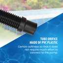 JED Pool Tools 60-345-06 Deluxe Filter Connecting Hose for Swimming Pool, 1-1/2-Inch by 6-Feet, Black