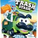 Goliath Trash Stash Game w/ 24pc Puzzle - Fill Trashcan, Watch It Dump Into Garbage Truck Or Truck Chucks It Up - Includes 24-Piece Puzzle