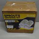 [LARGE SIZE] 2000ml(68oz) Seed Sprouting Mason Jar Kit with Stand,Drain Tray, Screen Lids,Blackout Sleeves,Good Ventilation & Drainage Capacity,Growing Fresh Organic Mung Beans,Broccoli & Microgreens