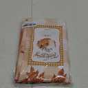 Softalker Fall Tablecloth Rectangle 60x84 Inch, Thanksgiving Autumn Harvest Pumpkin Buffalo Plaid Decoration Table Cloth, Stain Resistant Table Cover for Party/Dining/Holiday, Orange Checkered