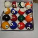Billiard Balls Set 2-1/4" Regulation Size Pool Table Balls for Replacement (16 Resin Balls)