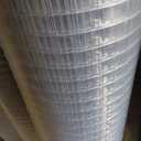 16 Gauge Galvanized Hardware Cloth 48in x 100ft Silver 1 inch Welded Garden Fence Roll for Gardens, Chicken Coops & Poultry Animal Netting Cage