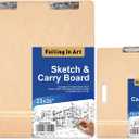 Falling in Art 13X17&23X26 Sketch Board with Sturdy Clip &Rubber Bands