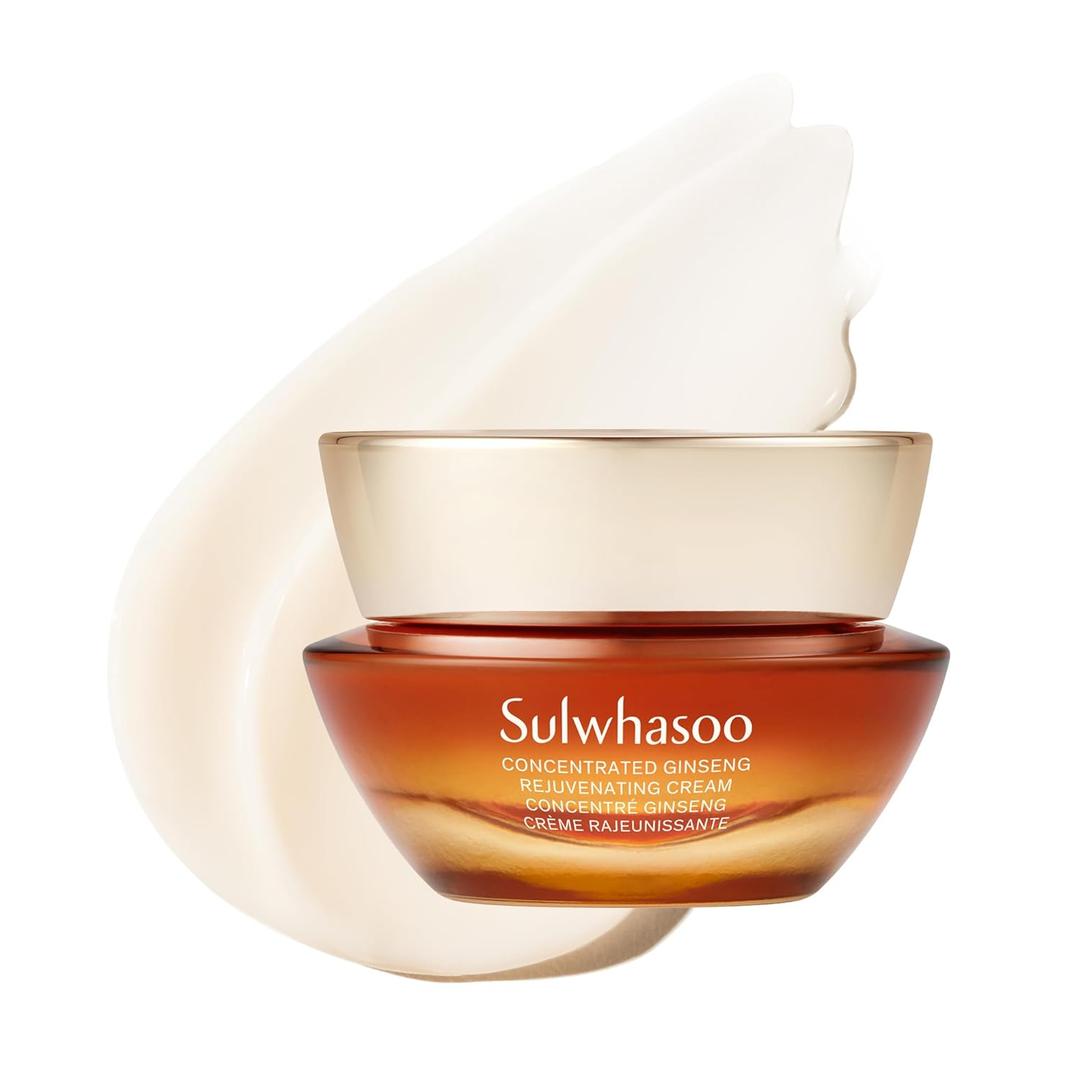 Sulwhasoo Concentrated Ginseng Rejuvenating Cream  Visibly Plump Skin & Wrinkles | Anti-Aging Deep Hydration Moisturizer with Korean Ginseng Actives, Ginseng Peptide & Vitamin C | Korean Skincare