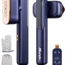 Travel Steamer for Clothes, Portable Mini Clothes irons, 120-240V Adaptive Voltage Clothes Steamer Handheld, Garment Steamer, 15s Heat Up, Adjustable Steam/Temperature (Elegant blue)