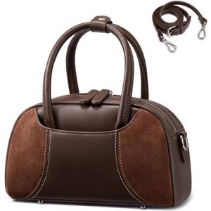 Cross Body Purse Small Crossbody Bags for Women Trendy,Triple Compartment Cell Phone Crossbody Wallet Purses with Card Slots (Medium, Brown)