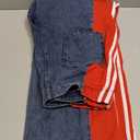 Angsuttc Womens Jeans with Patchwork Stripes High Waisted Stretchy Denim Color Block Straight Wide Leg Trendy Jean Medium