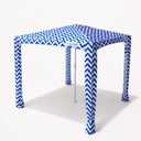Sunday Shelter Beach Cabana Shade Canopy, UPF 50+ Beach Shade (Blue Waves, 6' x 6')