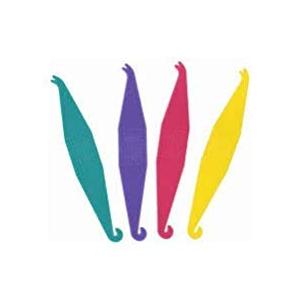 9pcs  Dental Elastic Rubber Bands Placers for Braces, Multi-color Braces Rubber Band Tool Disposable Plastic Orthodontic Elastic Placers