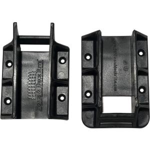 Fence & Deck Rite Stair Railing Hangers for 2x4 (1.5x3.5) Wood Railings Fits 29-37 Stair Incline Heavy-Duty Fiberglass Reinforced Polypropylene Post Connectors UV Protected (Pack fo 8)