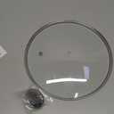 11 inch Tempered Glass Lid for Pots, Frying Pans and Skillets, Replacement Cover with Stainless Steel Knob Handle, Dishwasher Safe (Silver)