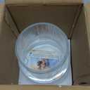 Ribbed Glass Vase, Flower Vase, Fluted Clear Vases for Flowers, Modern Vases for Living Room, Dining Table, Entryway, Shelf, Wedding, Office, Coffee Table, Birthday, 7.5 Inches