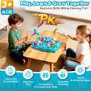 Whack Mole Game for Kids, Idea Gift for 3-12 Year Old Boys and Girls, Interactive Pounding Toy with 2 Hammers, Lights & Sounds, 3 Game Modes Educational Toy for 3 4 5 6+ Year Old Boys- Blue