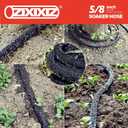 15FT 5/8-Inch Soaker Hose, Flexible with Solid Brass Connector, Leak-Resistant Watering System for Gardens & Vegetable Beds