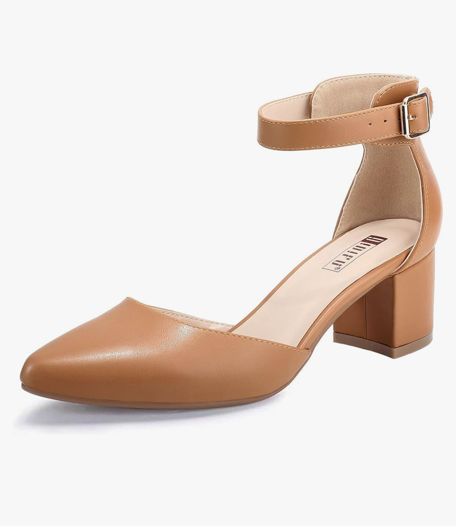 IDIFU Women's IN2 Pedazo Dress Shoes Low Block Heels Comfortable Chunky Closed Toe Ankle Strap Wedding Pumps 7 IDIFU Women's IN2 Pedazo Dress Shoes Low Block Heels Comfortable Chunky Closed Toe Ankle Strap Wedding Pumps 7