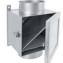 Dryer Duct Lint Trap, Indoor Dryer Vent Kit, Secondary Lint Trap for Electric Clothes Dryers with 4inch 8ft Dryer Vent Hose, 2 Clamps, 2 Stainless Steel Mesh, Dryer Lint Catcher for Dryer (Metal)