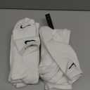 Nike Unisex Adult Everyday Cushioned Training Crew Socks (6 Pairs) (White/Black)