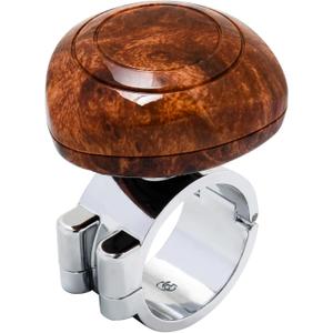 GG Grand General 80085 Brown Wood Plastic Steering Wheel Spinner Knob with 1-3/4 inches Diameter