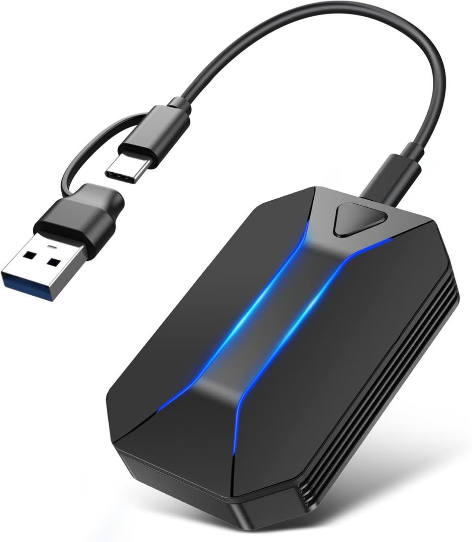 Wireless CarPlay Adapter for iPhone iOS 10+, Convert Wired to Wireless Apple CarPlay Adapter, Compact Plug & Play Design with USB/Type-C Cable, Auto Connect, Stable Signal, Seamless Driving Wireless CarPlay Adapter for iPhone iOS 10+, Convert Wired to Wireless Apple CarPlay Adapter, Compact Plug & Play Design with USB/Type-C Cable, Auto Connect, Stable Signal, Seamless Driving