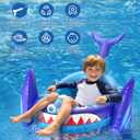 Kids Pool Floats with Water Gun, Shark Toddler Inflatable Pool Toys for Kids Age 3-8 Years Old, Summer Outdoor Water, Beach, Swimming Pool Toys Gift for Boys and Girls