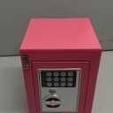 Yuanshikj Electronic Deluxe Digital Security Safe Box Keypad Lock Home Office Hotel Business Jewelry Gun Cash Use Storage (Pink)