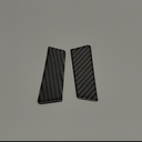 Compatible with Fiat 500 2010 2011 2012 2013 2014 2015 Soft Carbon Fiber 3D Sticker Car Door Armrest Slot Storage Mat Stickers Interior Car Accessories (Black Carbon Fiber)