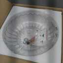 Semi Flush Mount Ceiling Light Fixture Vinatge Black Ceiling Lights Mid Century Modern Clear Glass Close to Ceiling Lighting Fixtures for Bedroom Hallway Foyer Bathroom Kitchen Laundry Room Nursery