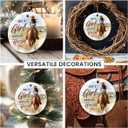 3 x Just A Girl Horse Lovers Ornament 2025 - Animal Lover Gifts for Girls, Teens, Friends, Horse Gifts for Women, Ceramic Ornaments for Christmas Tree Decorations, for Farmhouse Decor