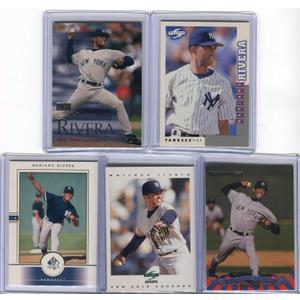 Mariano Rivera New York Yankees Assorted Baseball Cards 5 Card Lot