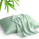 BEDELITE Standard Pillow Cases Set of 2, Rayon Derived from Bamboo, Cooling Pillow Cases for Hot Sleepers & Night Sweats, Breathable Silky Soft Envelope Pillowcases 52/140 cm