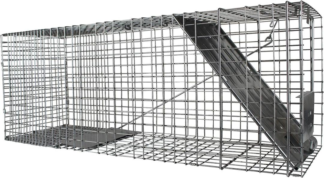 HAVAHART 1079SR Large 1-Door Humane Catch and Release Live Animal Trap Cage - Live Raccoon Trap, for Bobcats, Beavers, Dogs, & More