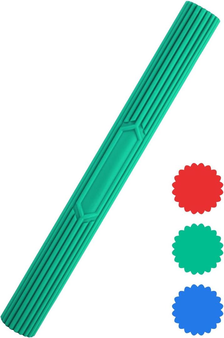 Inspack Flex Tennis Elbow Therapy Bar, Flexbar Treatment, Grip Strength Trainer, Therabars Flex Bars Physical Tendonitis, Wrist, Pain Relief, Forearm Strengthener Hand Exercise, Resistance Twist 25lb 15lb 10lb