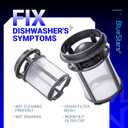 BlueStars W10872845 Dishwasher Pump Filter Cup Replacement Part - Fit for Whirlpool Kenmore Amana KitchenAid Dishwashers - Replaces 8579307 W10056425 W10056426 W10142911