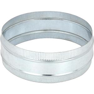 PATIKIL 12 Inch Duct Connector Coupling, Galvanized Steel Straight Dryer Vent Coupler Flexible Ducting Collar Connector Round Crimped Ventilation Duct Extension for HVAC System Pipe