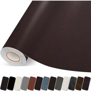 Leather Repair Patch, 17X79 Inch Self Adhesive Leather Repair Tape, Large Vinyl Patch Kit for Couches, Sofa, Furniture, Car Seats, Office Chairs, Cabinets, HandbagsDark Brown, 17X79 Inch