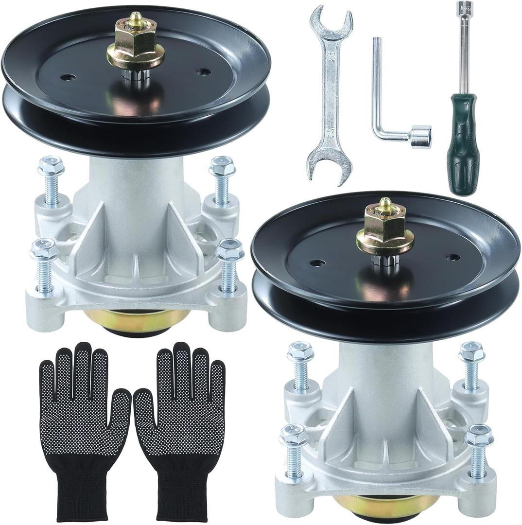 GELASKA 2 Pack 587819701 Spindle Assembly Kit with 532199789 Pulley Replaces 187292, 192870, 187281, 587820301, 532187292, 539112057, 587125401, 587256401, 532187281, 532192870, 532192872, 587253301