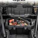 KEMIMOTO 82QT UTV Rear Cargo Storage Box Compatible with 2024/2025/2026 Polaris RZR XP 1000/4 1000 Accessories Rear Bed Box Water Resistant with Two Lockable Latches Replace OEM #2889611