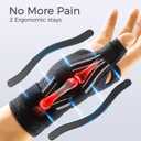 FREETOO Trigger Finger Splint for Thumb, Thumb Brace Right Hand Left Hand for Arthritis Pain and Support, Thumb Spica Splint for Trigger Thumb Tendonitis, Sprain. Fits Palm from 6.2-7.5 XS White