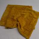 Simmore Decorative Christmas Throw Pillow Covers 18x18 Set of 2, Soft Natural Plush Flannel Double-Sided Fluffy Couch Pillow Covers for Sofa Living Room, Mustard Yellow